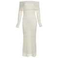Off-Shoulder Lace Maxi Dress